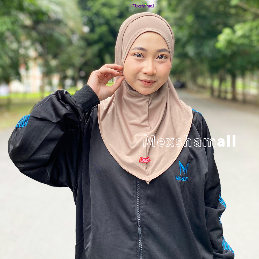 Shamira - Hijab Bergo Helma Isi 1kg | Jilbab Bergo Sport Jersey Premium By Shamira