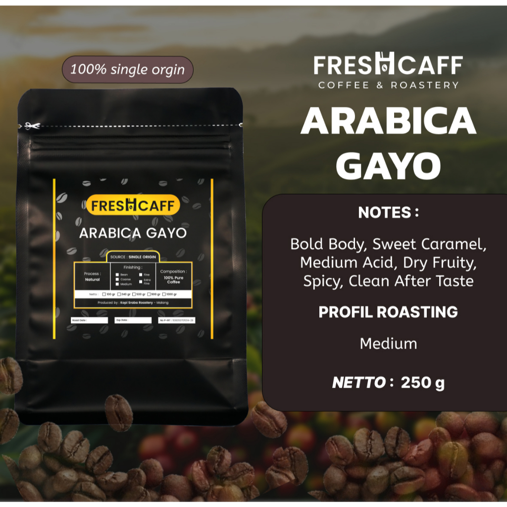 

Kopi Arabica Arjuno Murah 250 gram