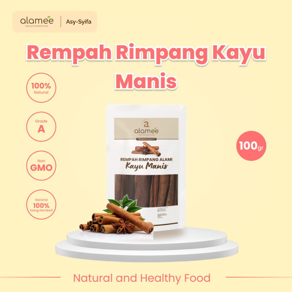 

ALAMEE Kapulaga Kering Lokal Cardamom Kapolaga Kapol Rempah Organik Bumbu Masakan Seasoning 100gr
