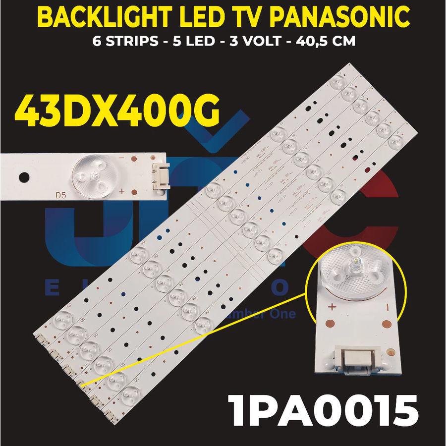 BACKLIGHT TV LED PANASONIC 43 INCH TH-43DX400G TH43DX400G 43DX400G TH43DX400