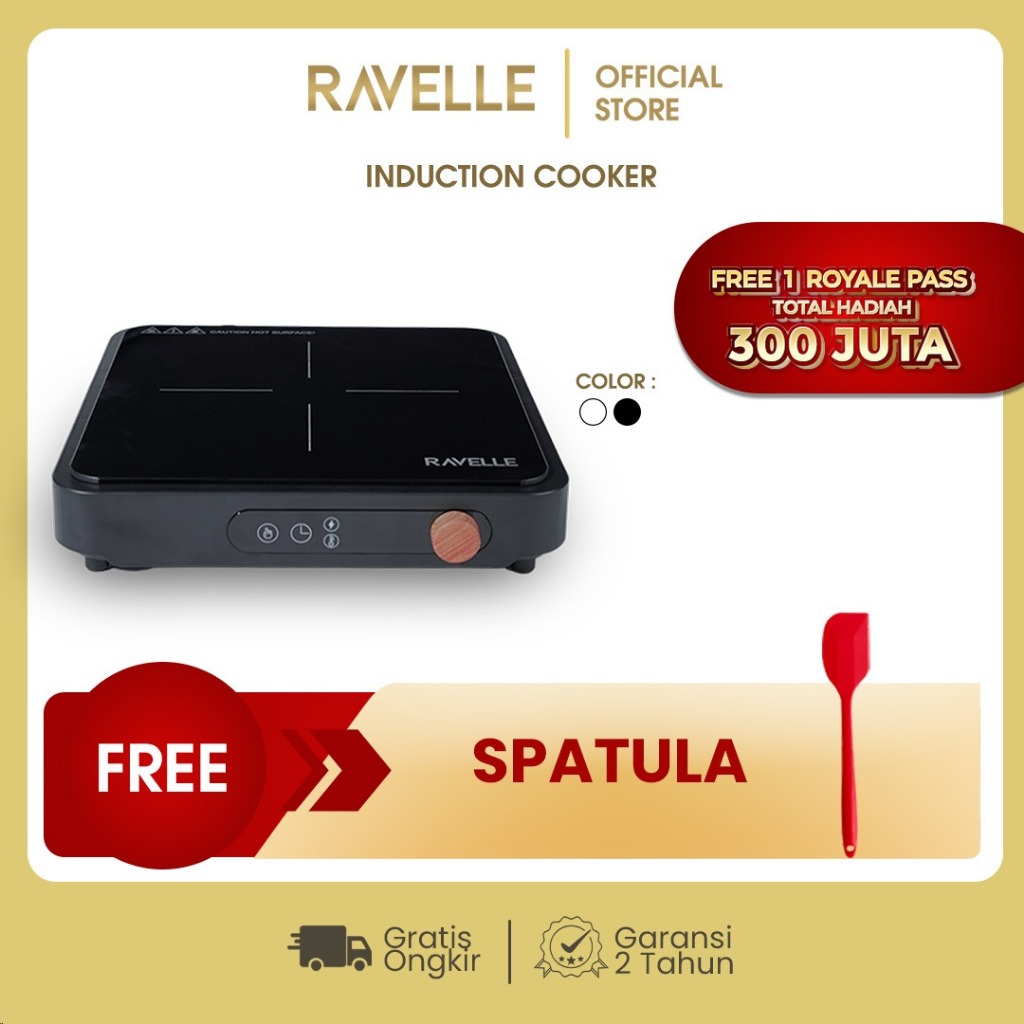 RAVELLE Kompor Induksi Low Watt–Kompor Listrik Induksi Estetik - Induction cooker