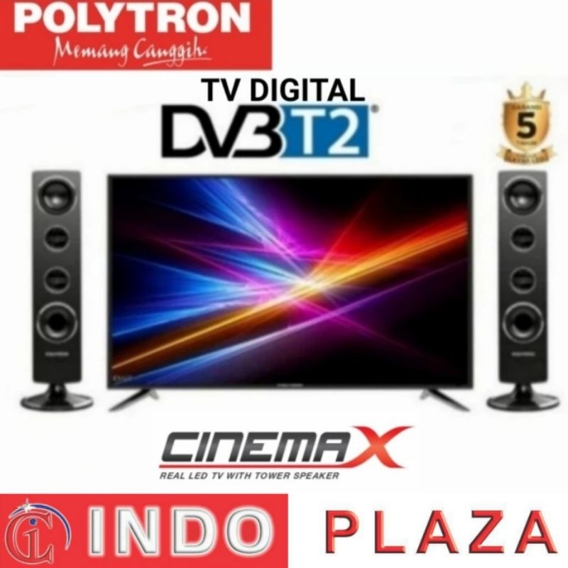 TV POLYTRON 32 INCH DIGITAL DVB T2 PLD-32TV0755 / 1855  (LUAR MEDAN)