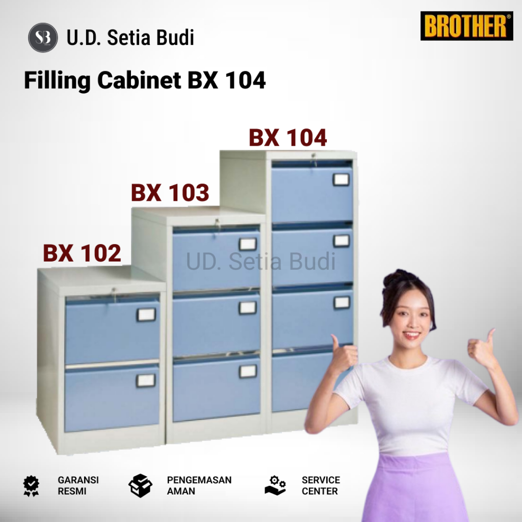 Filling Cabinet Lemari Arsip 4 Laci Brother BX-104