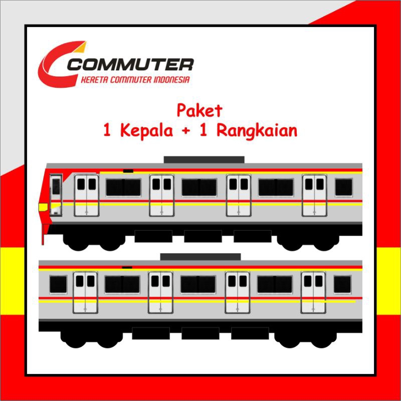 Kereta mainan krl set
