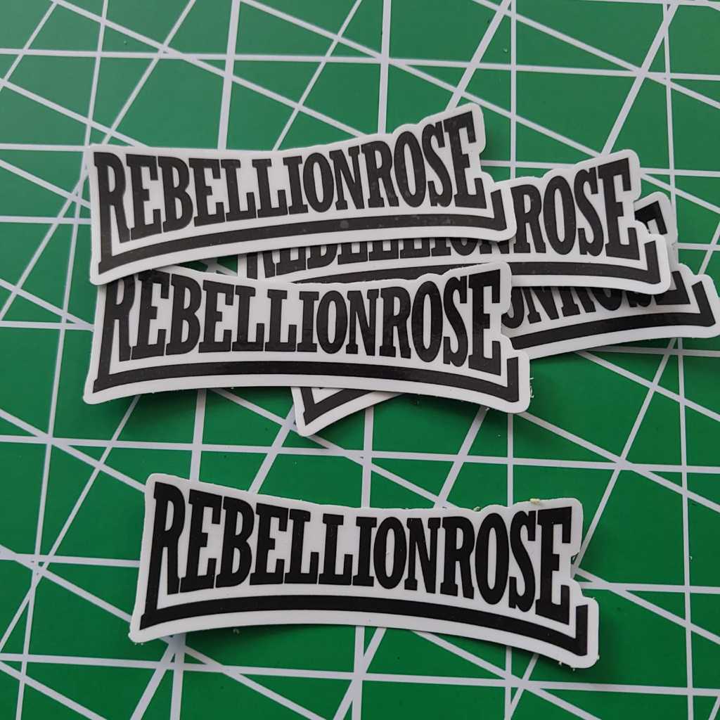 

STIKER REBELLION ROSE - STICKER MUSIK BAND POP PUNK ROCK vinyl anti air, helm laptop koper