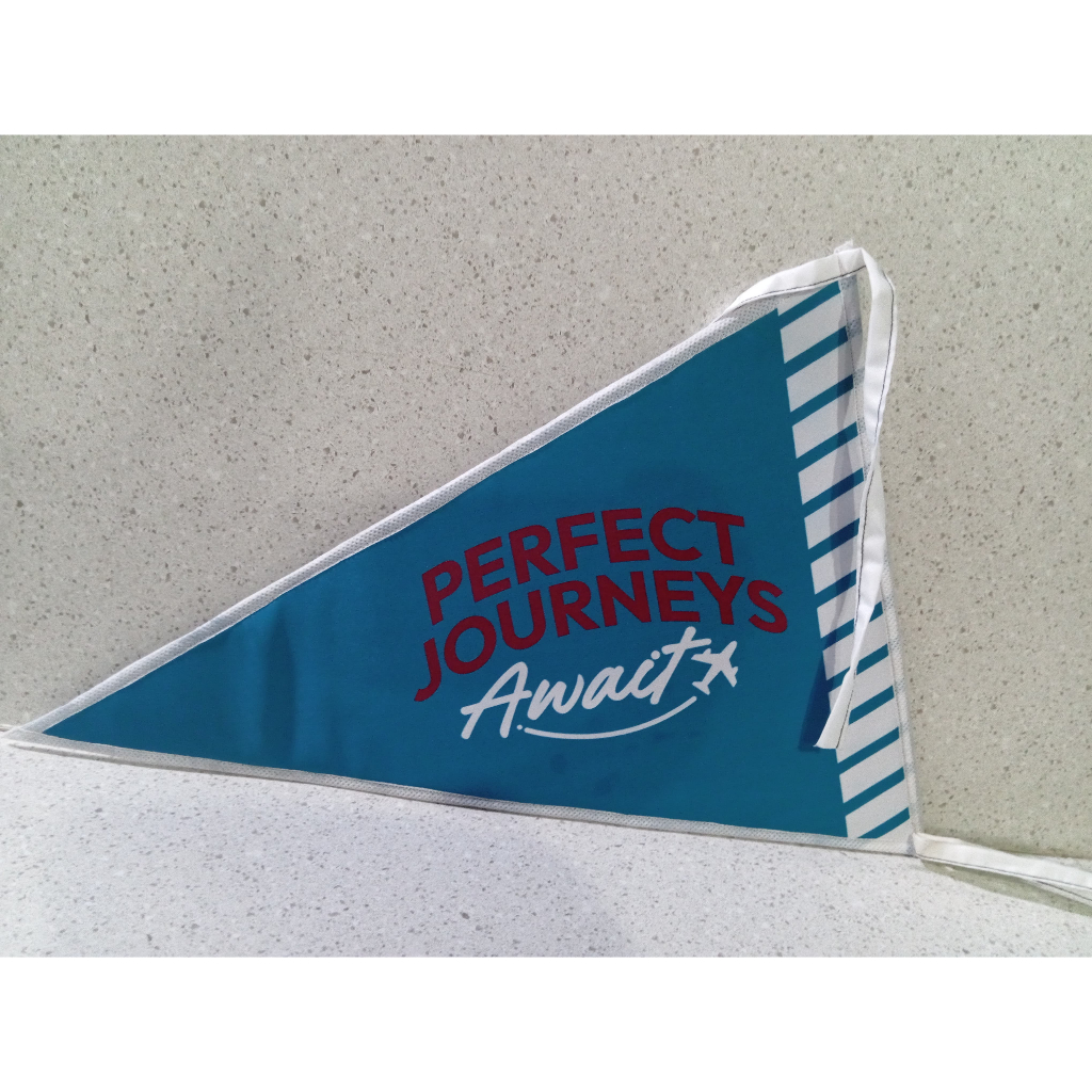 Bendera Segitiga/Bendera Travel Custom/Bendera Tour Custom