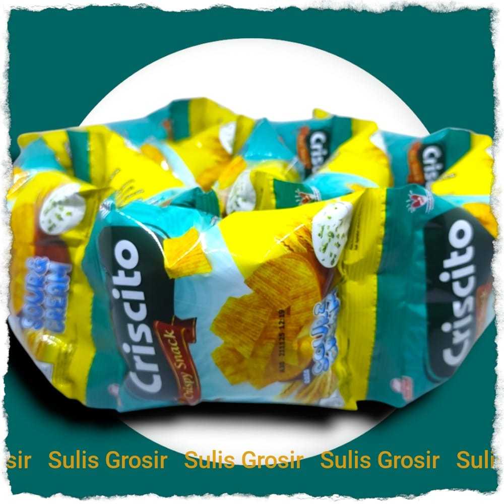 

Criscito Crispy Snack Rasa Sour Cream Serenceng Isi 10 Pcs