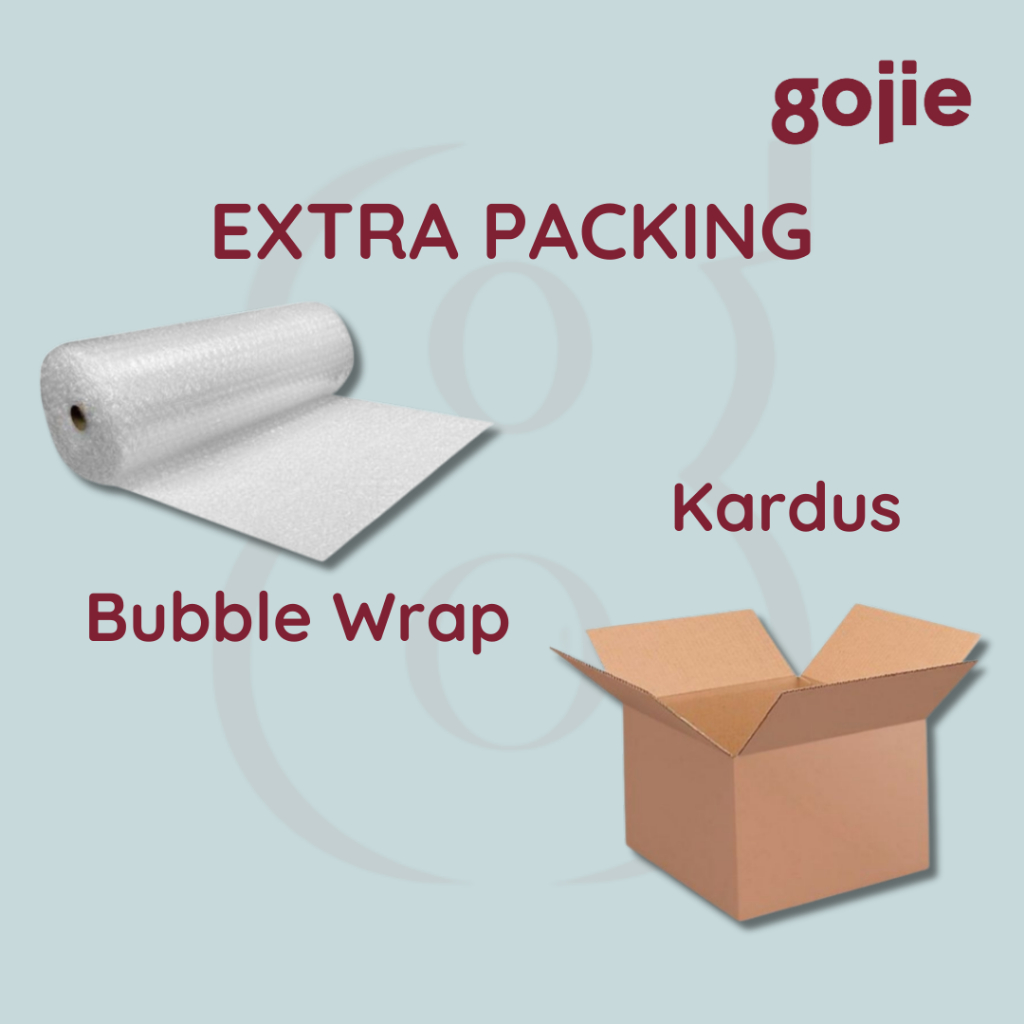 

EXTRA BUBBLE WRAP ATAU KARDUS UNTUK TAMBAHAN KEAMANAN BARANG