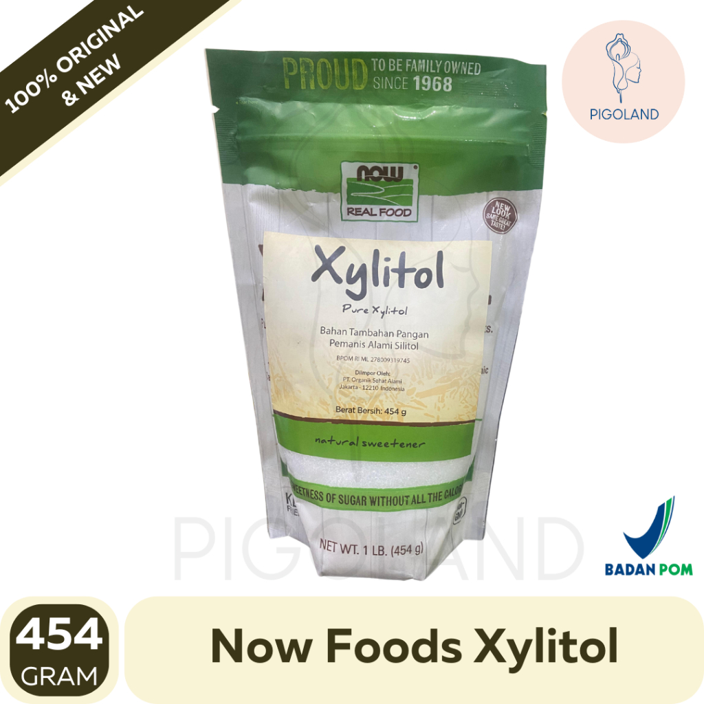 

Now Foods Xylitol Natural Sweetener Gula Sehat Rendah Kalori Diabetes ORI USA 454 Gram