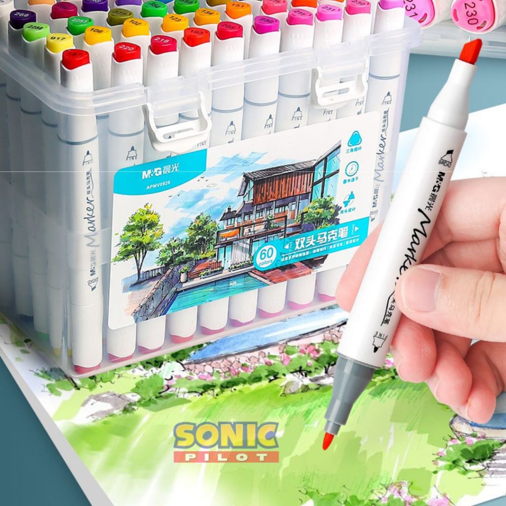 

M&G Color Marker Spidol Warna Double / Twin Tip Dua Sisi