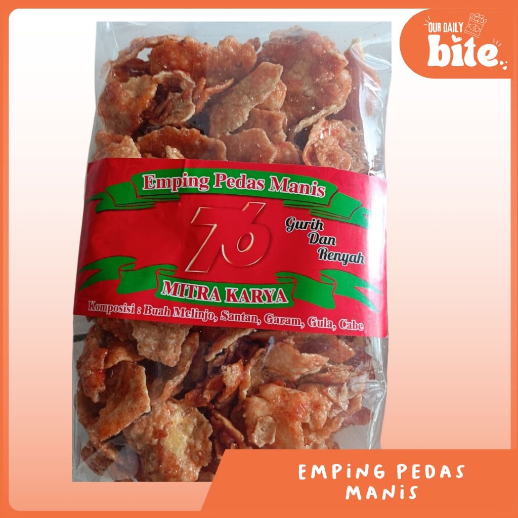 

76 Emping Pedas Manis Gurih dan Renyah 400gr