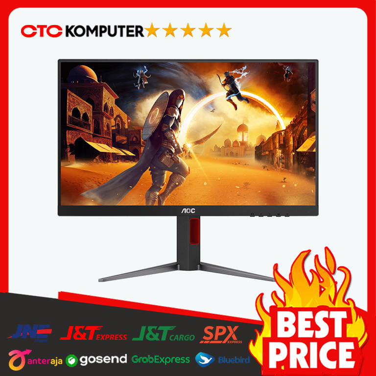 Monitor AOC LED IPS 24G4 - Full HD 180Hz 24" Inch