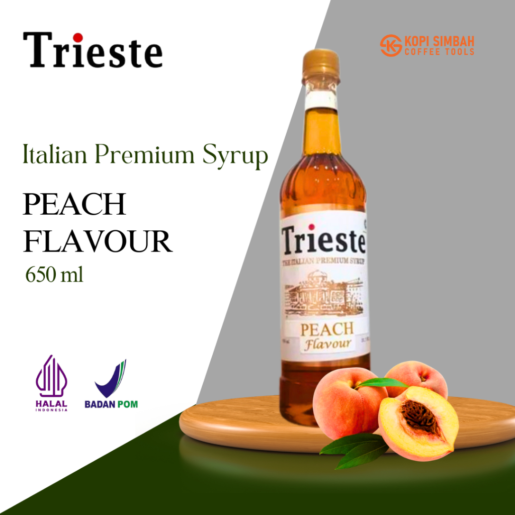 

Syrup TRIESTE Rasa PEACH 650 ml Italian Premium Sirup Buah Persik Flavoured Minuman Bartender Kopi