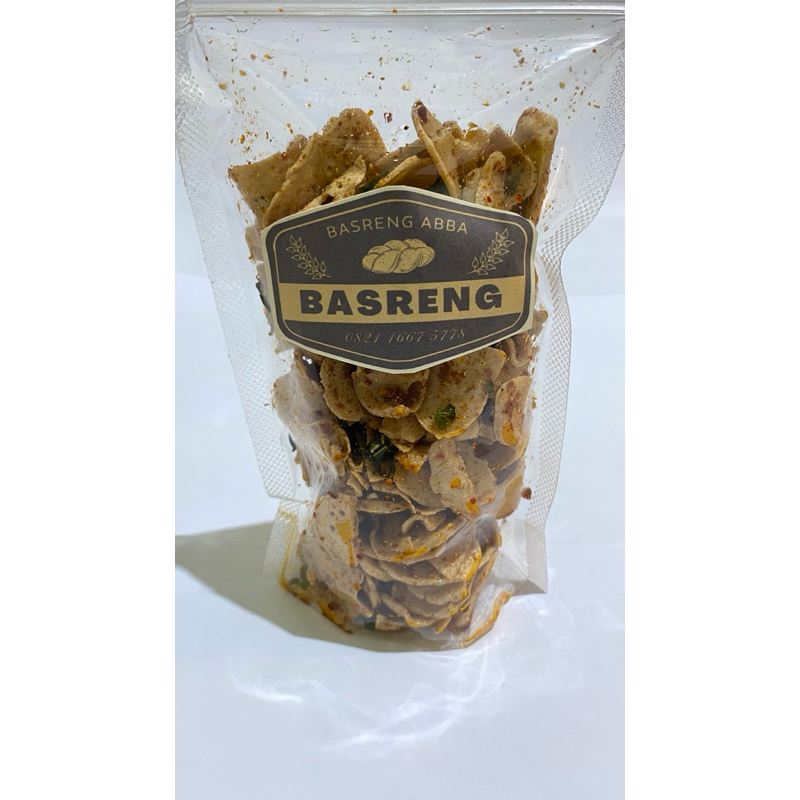 

Jajanan Snack Basreng Pedas Gurih Daun jeruk 260 Gram