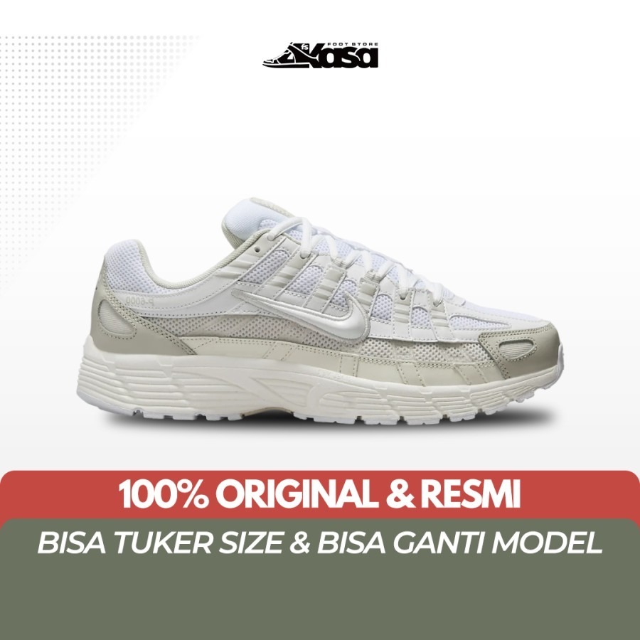 Sepatu Lari Pria Nike P-6000 P6000 P 6000 White Sail Vast Grey