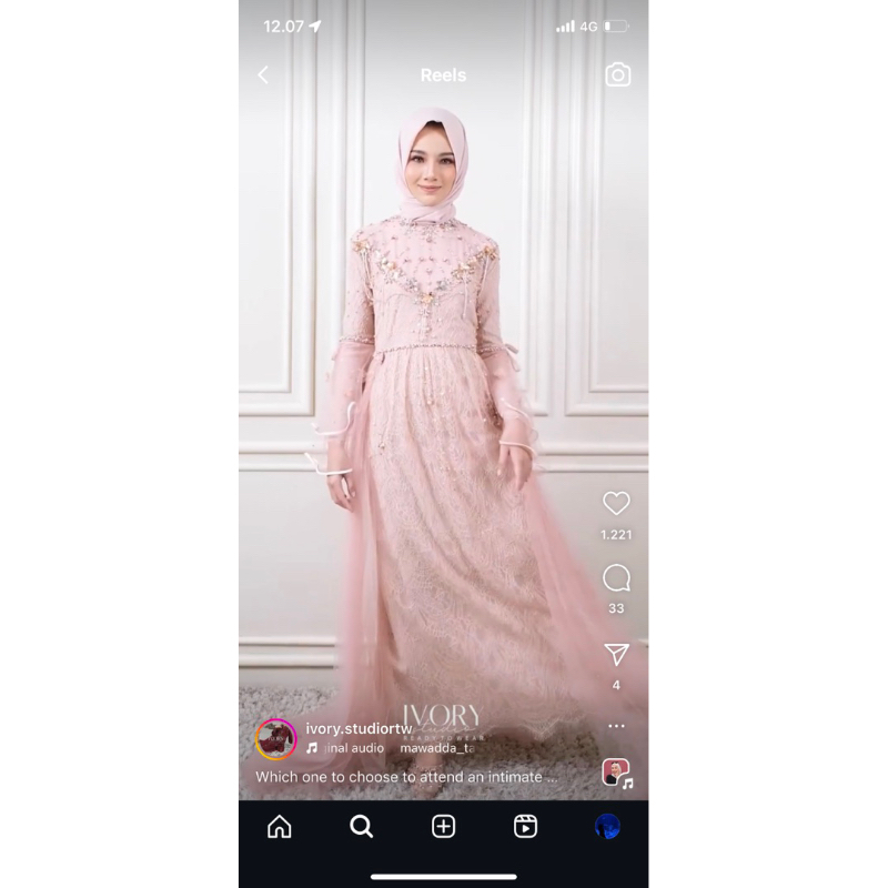 Ivory Studio Dress Ready to Wear (Preloved)