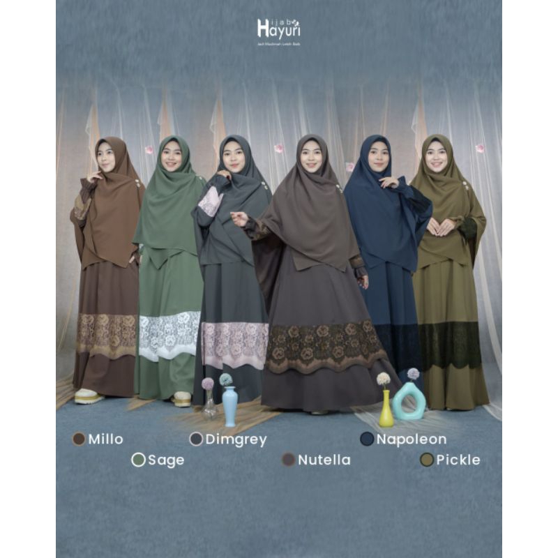 Gamis Brukat || Gamis Rumaisha || Hijab Hayuri
