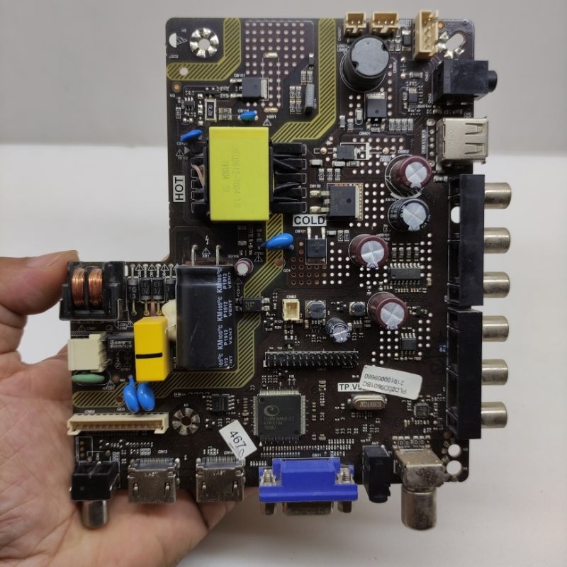 MB - MESIN - MAINBOARD TV LCD LED POLYTRON PLD 20D9501  - PLD20D9501 - 20D9501 - 20 D 9501