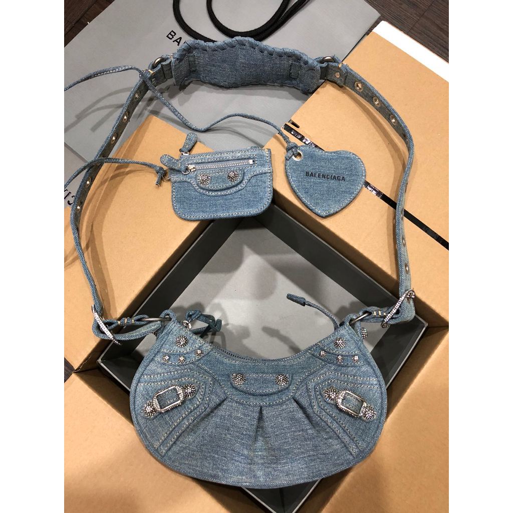BLSJ 73000-1 Le Cagole Half Moon Underarm Bag Crossbody Bag