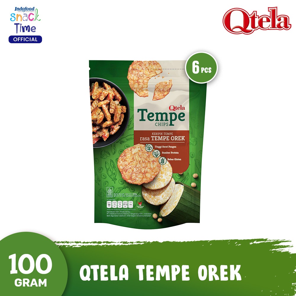 

Qtela Tempe Orek 100 Gr - 6 Pcs