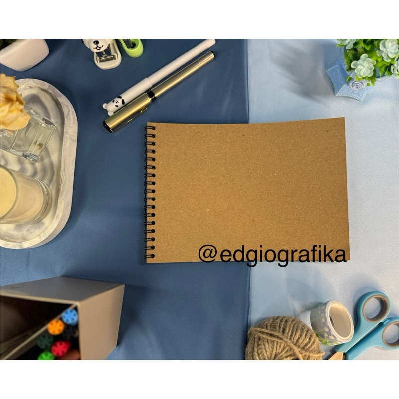 

SCRAP BOOK A5 COKLAT / DAILY JOURNAL / PAPERKIT