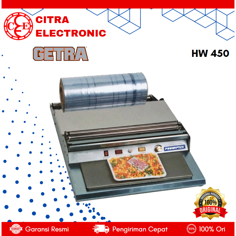 HAND WRAPPING MACHINE GETRA HW 450 / HW450 / PENGEMAS MAKANAN GETRA / GETRA  HW 450