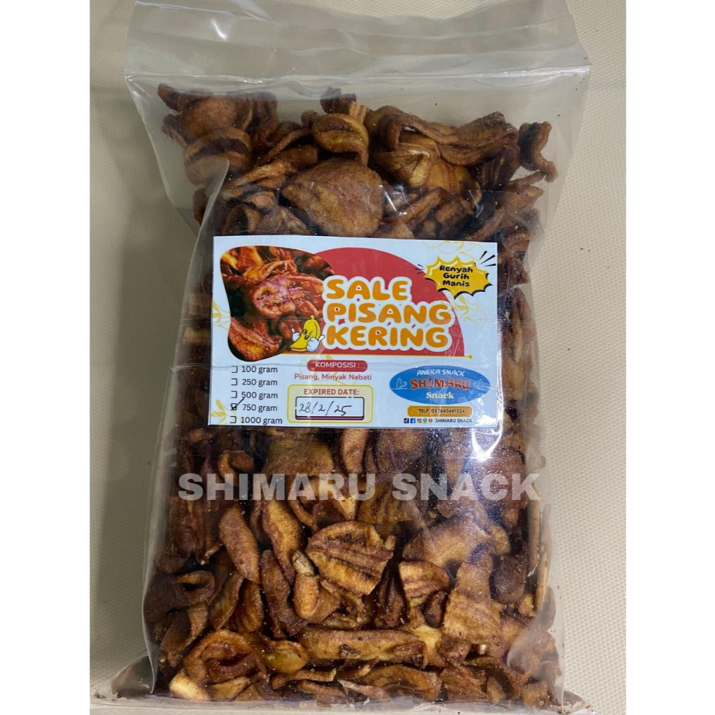 

PISANG SALE KERING MANIS 250 GR / PISANG SALEH / KERIPIK /KERIPIK PISANG KILOAN