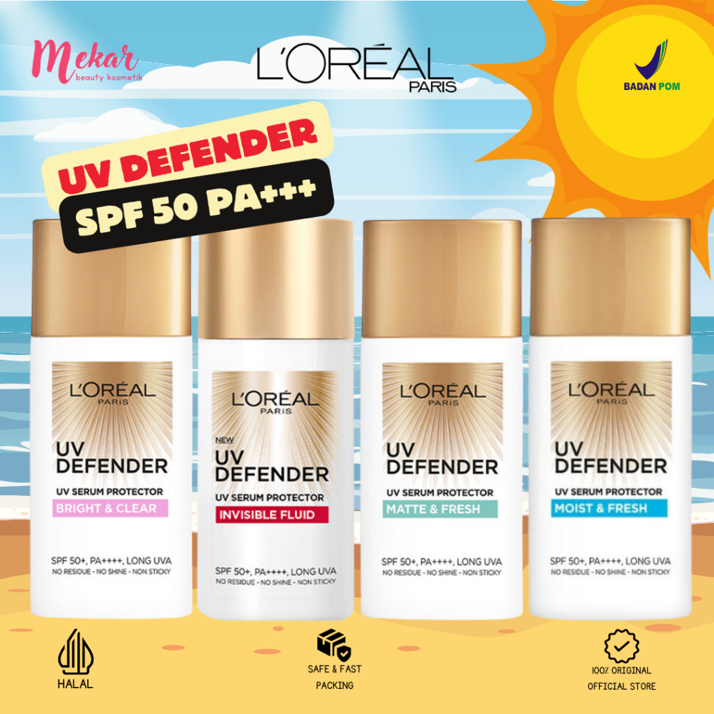 Loreal Paris UV Defender Uv Serum Protector -> Sunscreen Loreal -> 30&50ml