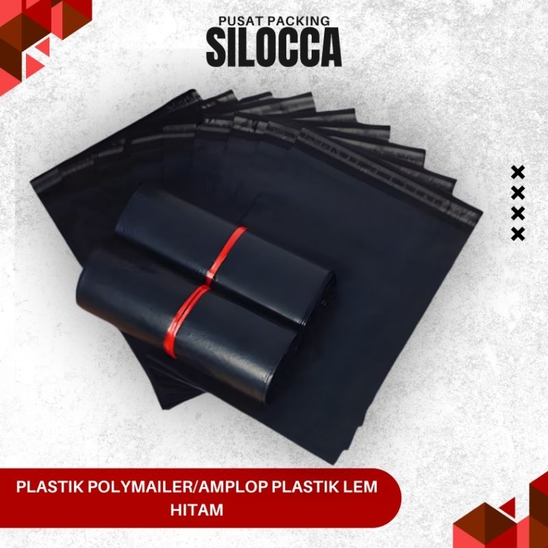 

PLASTIK POLYMAILER/AMPLOP PLASTIK LEM/PLASTIK OLSHOP/PLASTIK POLIMER/PLASTIK PACKING - HITAM SEMI GLOSSY