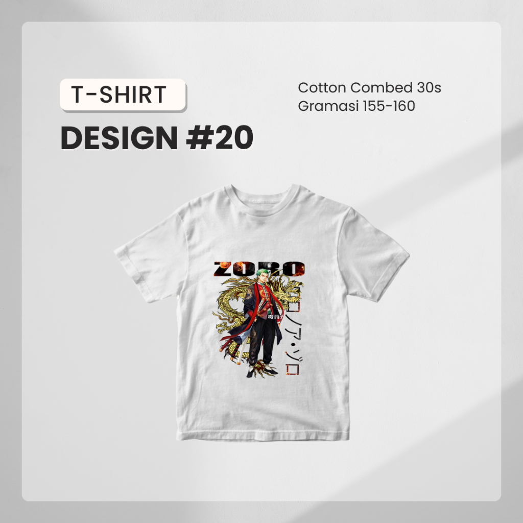 Kaos Anime Zoro Epic One Piece