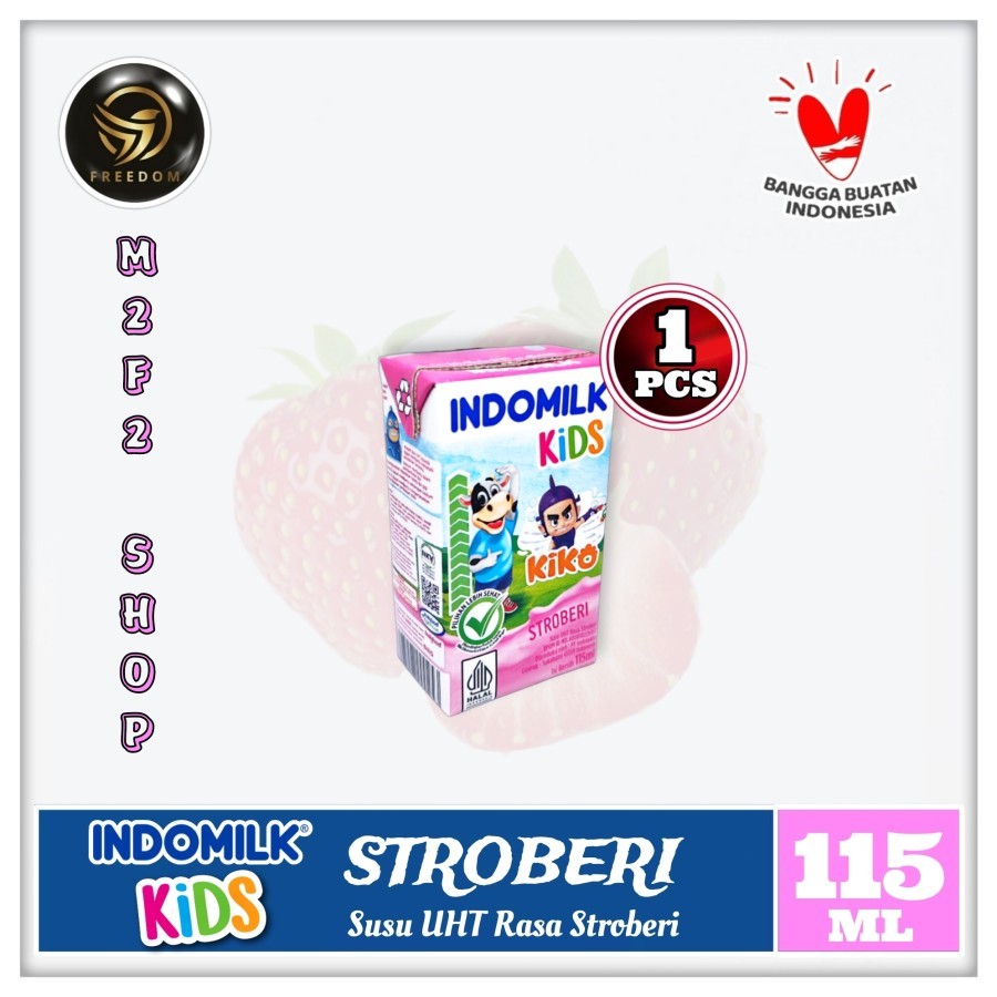 

Susu Indomilk Kids Kotak UHT Rasa Stroberi | Strawberry 115ml (Kemasan Satuan)