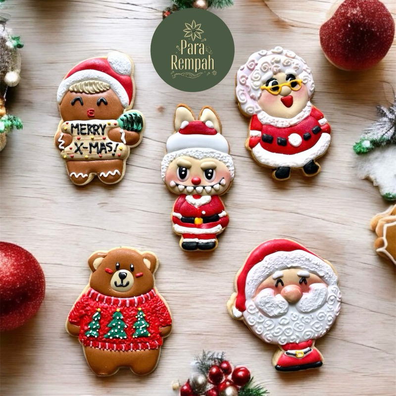 

LABUBU Christmas Cookies Premium - sugar cookies para rempah pararempah