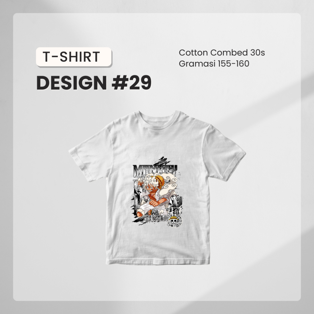 Kaos Anime Monkey D. Luffy Gear 5