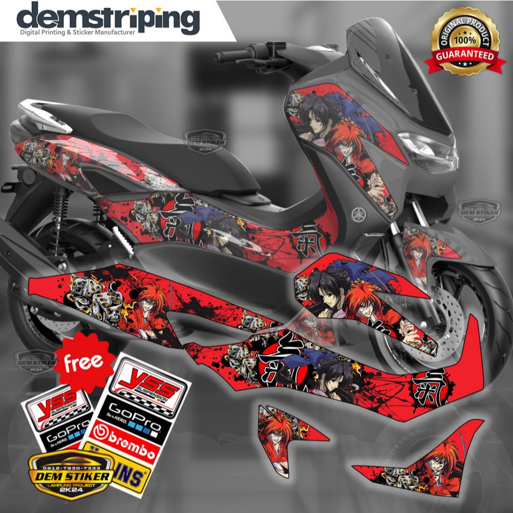 Decal Striping Stiker Full Nmax New Motif Anime Jepang Terlaris