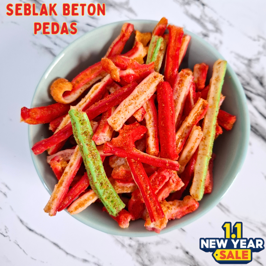 

Kerupuk Seblak Beton Pedas 1KG