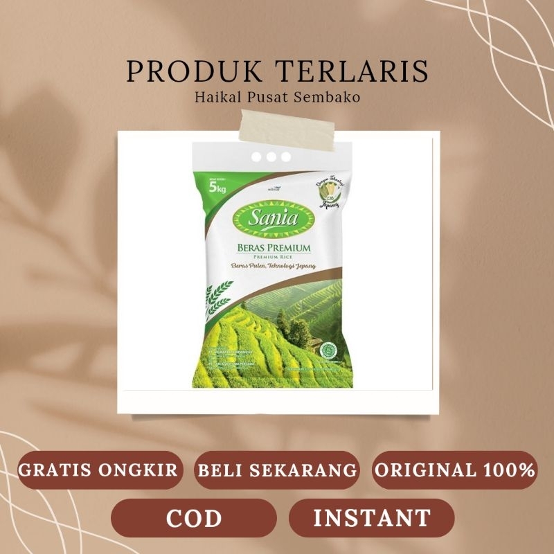 

Sania Beras Premium kemasan 5Kg (Terbaru Original)