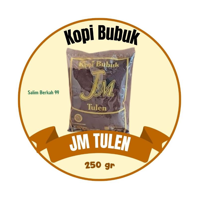 

Kopi Bubuk Asli Merk JM Tulen 250gr