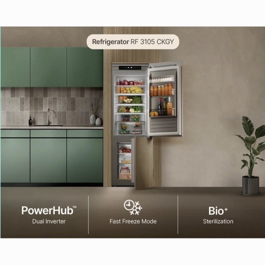 Kulkas Built In Modena RF 3105 CKGY / RF 3105CKGY / RF3105CKGY Built in Refrigerator Kulkas Tanam