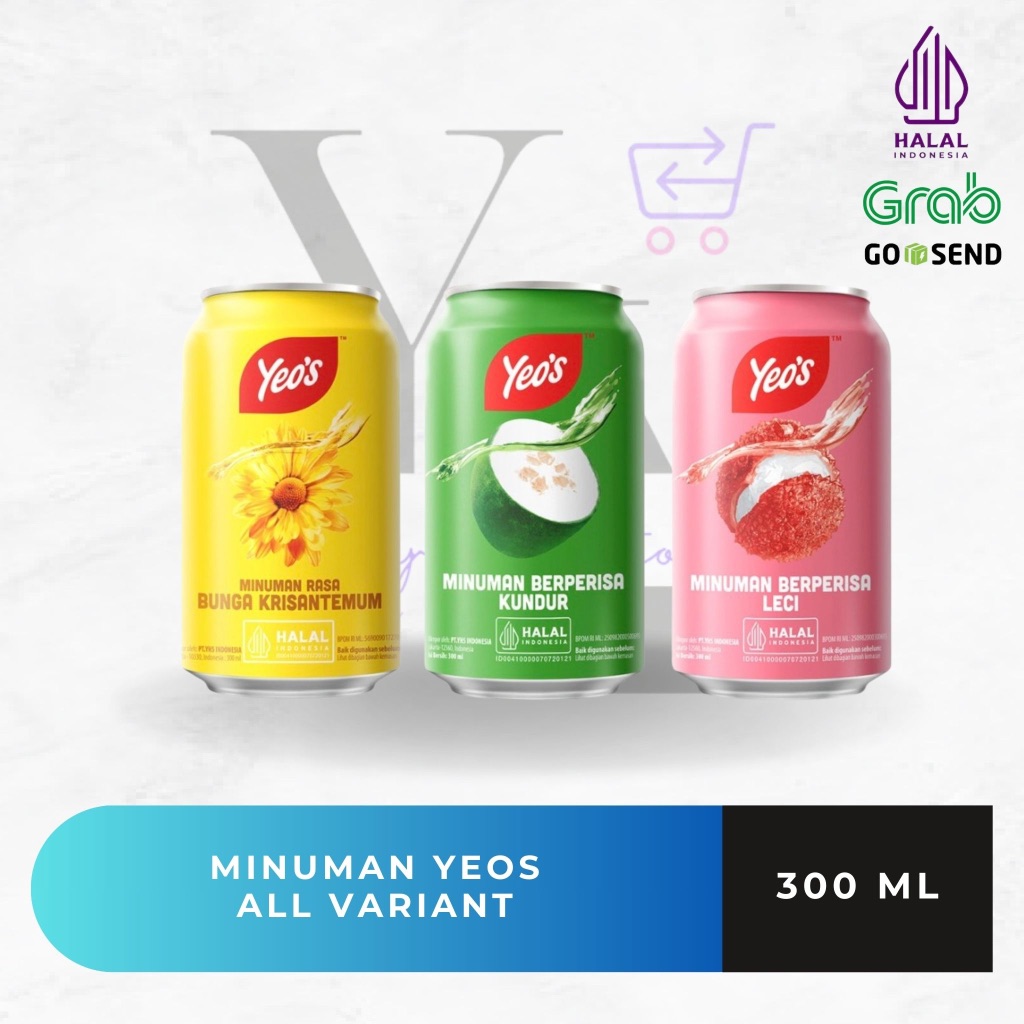 

[KALENG] Yeos Minuman Chrysantemum / Teh Kembang / Kundur / Leci 300 ml