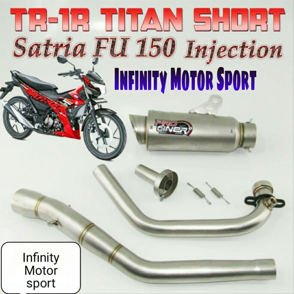 KNALPOT PROLINER SATRIA FU KARBU SHORT TR 1R ORIGINAL SATRIA BARONG
