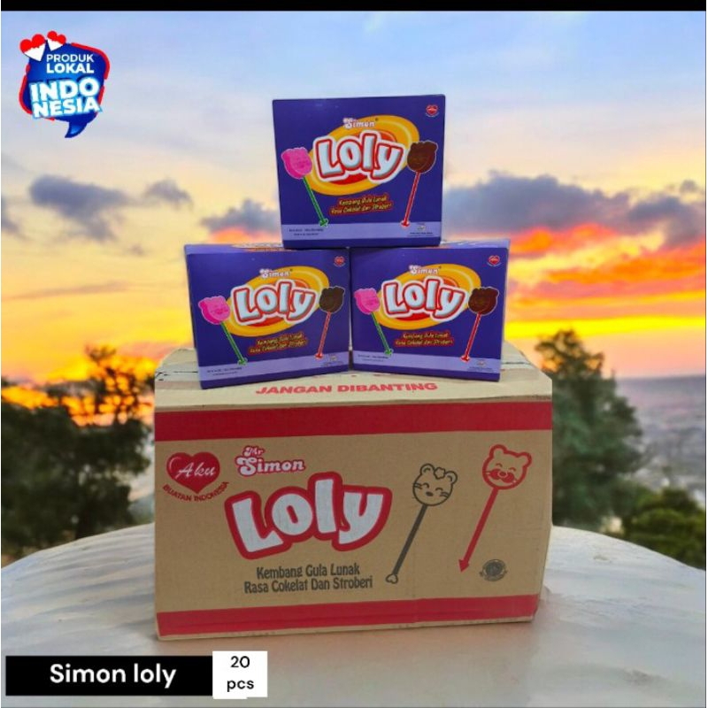 

Permen Simon loly box @ 8 gr x 20 pcs | simon loly | permen lollipop