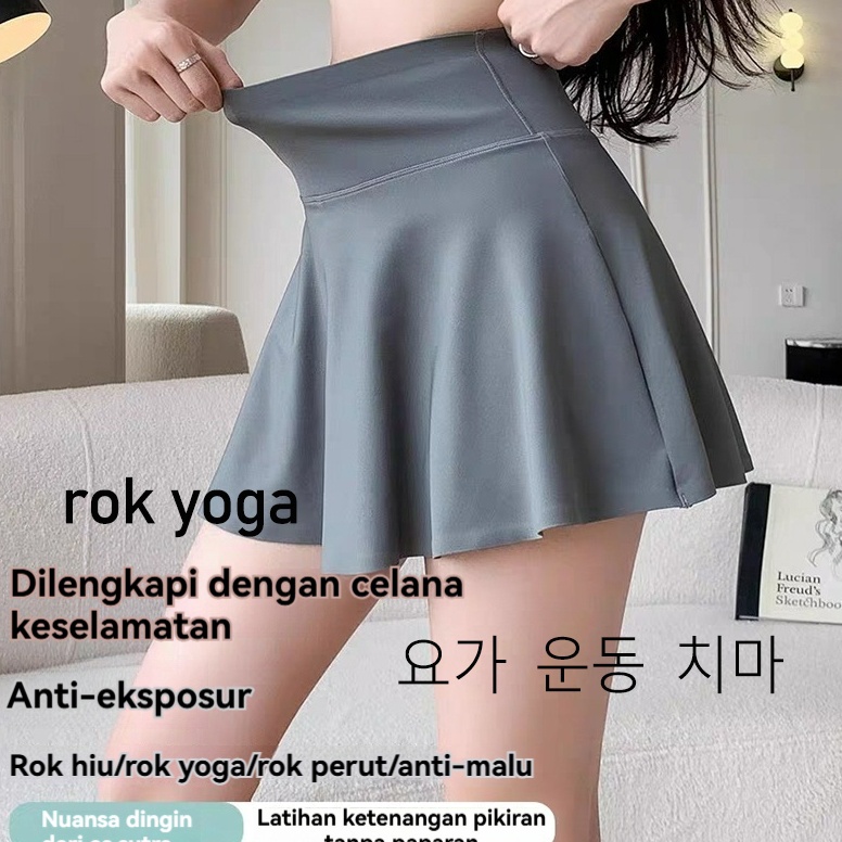 Tidak Diragukan Rok olahraga wanita yoga impor pinggang tinggi rok tenis dan bulu tangkis rok pendek