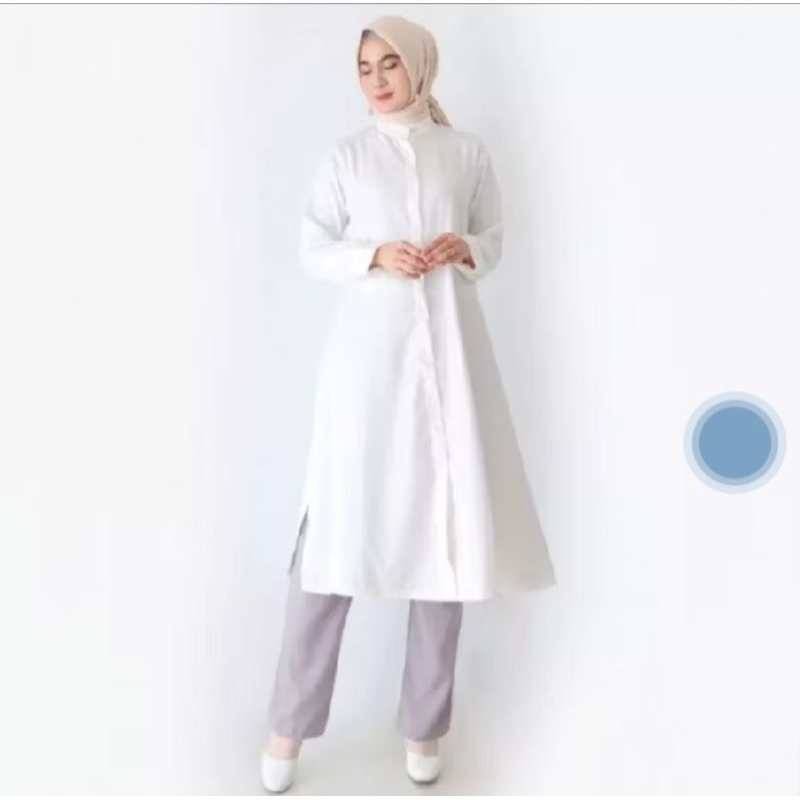 TUNIK TOYOBO/TUNIK POLOS /KEMEJA WANITA KANCING FULL