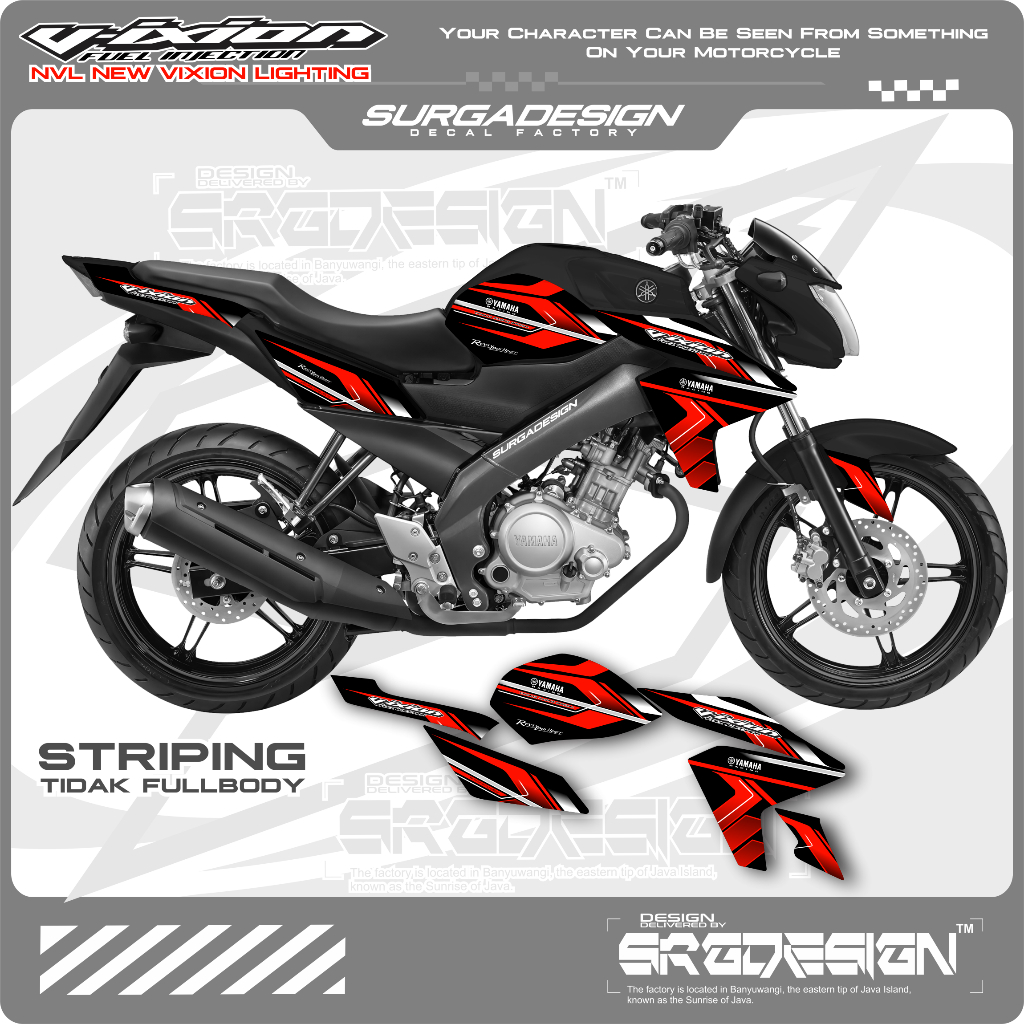 STIKER VIXION NVL, STRIPING VIXION NVL, STIKER VIXION NEW, STRIPING VIXION NEW