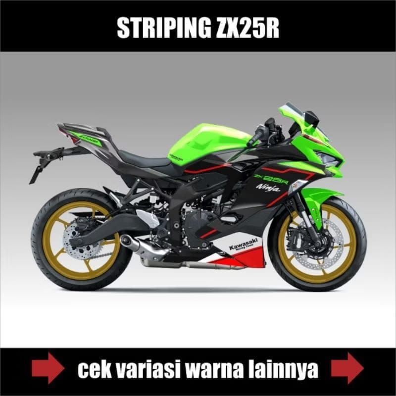Decal Striping Ninja ZX 25R Stiker Variasi Motif Ori Simple