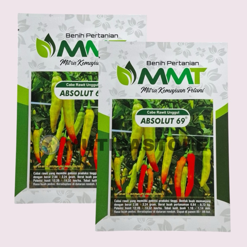 Benih Cabe Cabai Rawit Unggul ABSOLUT 69 Isi 10 gram Benih MMT