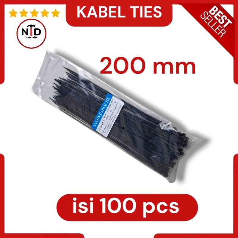 Kabel ties ukuran 200 mm / kabel ties murah / Kabel ties tali kabel / kabel ties makanan