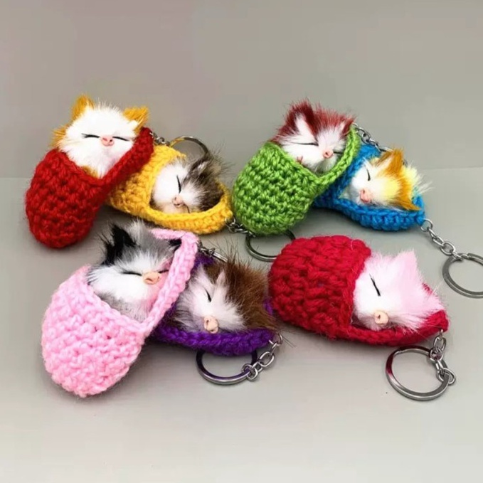 Barang Pilihan Gantungan Tas Wanita Aksesoris Tas Kucing Lucu TXM22