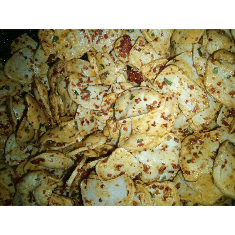 

kerupuk basreng pedas daun jeruk