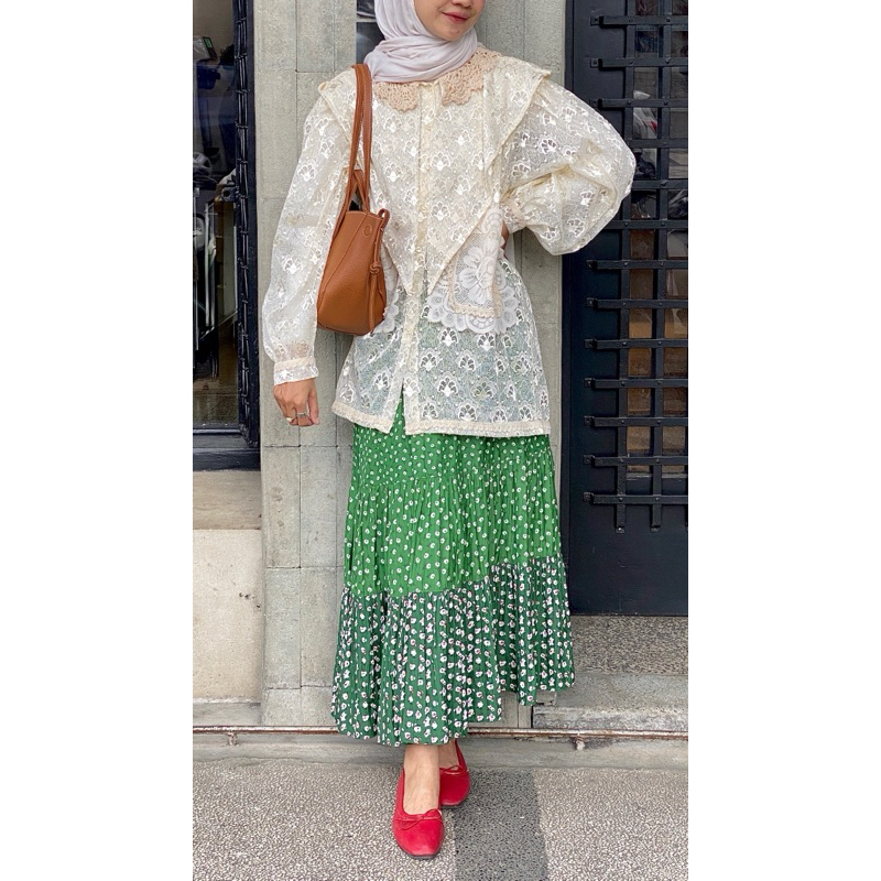 Preloved Sang dewi blouse honeycomb by MATA CLOTiER